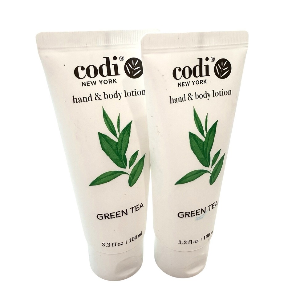 CODI Hand‎ & Body Lotion Green Tea 3.3OZ/100ml Pack Of 2 Tubes Moisturizing